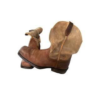 Ariat Men's Square Toe Western Cowboy Boots Brn Leather Size 9.5D Style 10013317